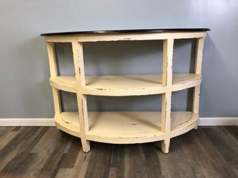 Shabby Chic Half Moon Console Table