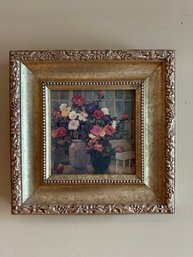 Framed Floral Vases Art