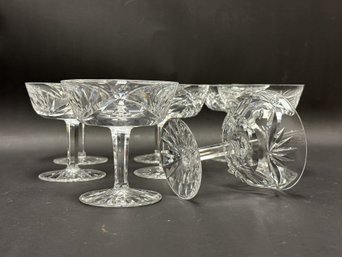 A Set Of 8 Vintage Waterford Crystal Champagne/Tall Sherbets, Ashling Pattern