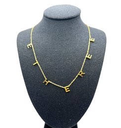 Vintage Sterling Silver Vermeil 'ETHEREE' Necklace