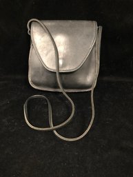 Black Leather Cross Body Purse