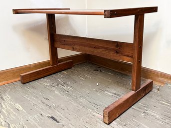 A Vintage Mid Century Pine Desk