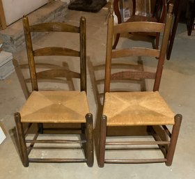 2 Vintage Ladderback Chairs
