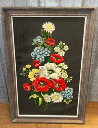 Pretty Floral Needlepoint