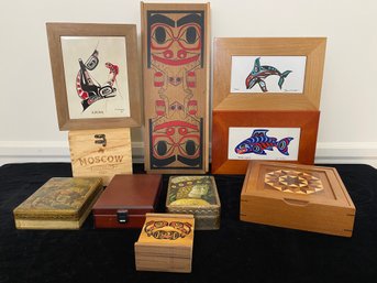 Lot Of Cigar Boxes