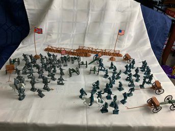 Large Lot Of Toy Soldiers