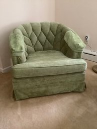 Mechanics Funiture Manufacturers Green Upholstered  Armchair