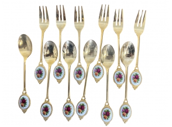 Royal Albert Small Forks And Spoons (12)