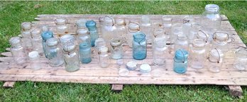 Lot Of Old Country Fruit Jars / Canning Jars