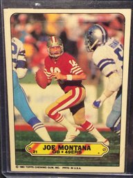 1983 Topps Joe Montana Sticker - M