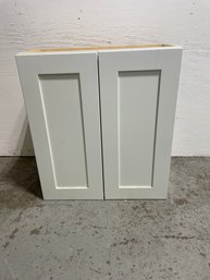 Dual Door White Cabinet