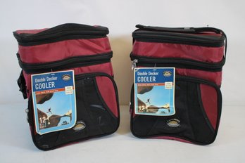 Pair Of NOS Double Decker Coolers