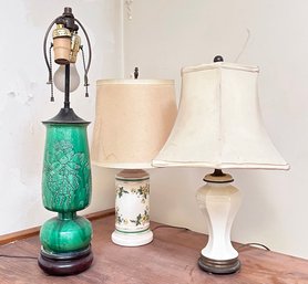 A Trio Of Vintage Lamps