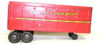Antique Structo Transport Metal Trailer