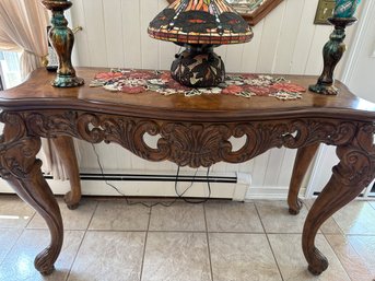 Beautiful Carved Sofa Table