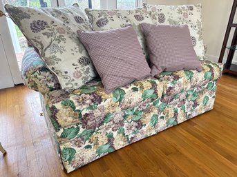 Floral Skirted Loveseat