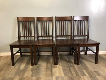 Solid Wood Dining Chairs - Set Of 4