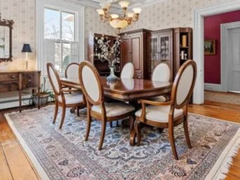 Solid Cherry Dining Room Table With Six Chairs