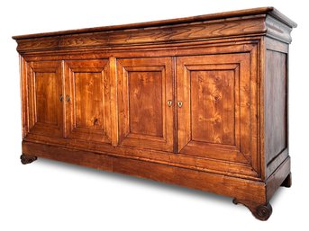 A Custom Paneled Oak Credenza - Fine Craftsmanship And Beautiful To Look At!