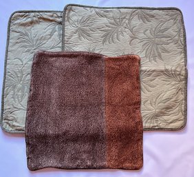 3 New Large Zippered Pillow Covers