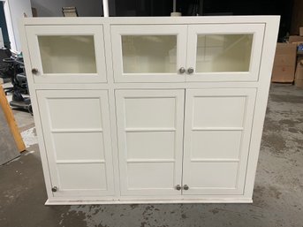 3-door Cabinet With Glass 1 Of 2