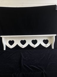 Heart Cutout Wall Shelf