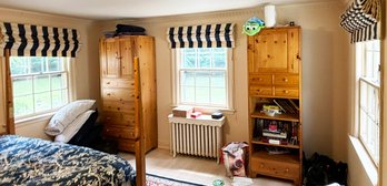 A Trio Of Vintage Double Hung Windows - Upstairs Bedroom