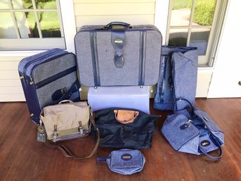 Fifth Avenue Tweed Luggage And Assorted Travel Bags