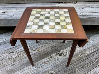 Marble Inlay Game Table