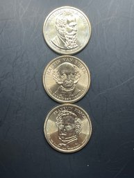 3 Presidential Dollars