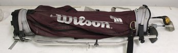 Wilson Golf Bag With 7 Clubs In It