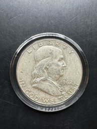 1962-D Silver Benjamin Franklin Half Dollar