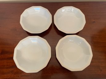 Rosenthal Polygon White Set Of 4 Bread And Butter Plates, 6 1/8'