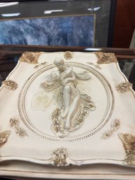 Vintage Chalkware  3 D Picture