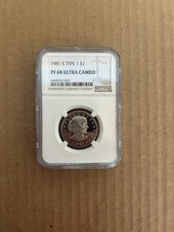 Beautiful 1981-S Type 1 PF 68 Ultra Cameo Susan B Anthony Coin