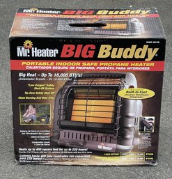 Mr. Heater Big Buddy Portable Indoor Propane Heater MH18B-18000 BTU-Up To 400 Sq. Ft.-NIB-See Description