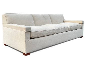 A Modern Sleeper Sofa In Khaki Linen By Room & Board