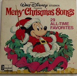 Walt Disney  - Merry Christmas Songs  - LP Vinyl Record 1978 Double Album 2V 8105