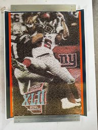 Photo Mosaic NY Giants SuperBowl 'Helmet Catch' Poster