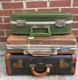 Trio Of Vintage Suitcases
