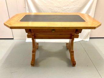 Handcrafted Swiss Farm House Slate-Top Dining Table 1970