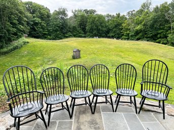 Nichols & Stone Set Of Windsor Chairs - 2 Arm Chairs, 4 Side Chairs