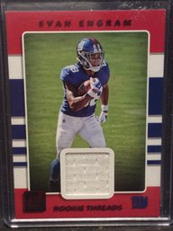 2017 Panini Donruss Rookie Threads Evan Engram Jersey Relic Card - M