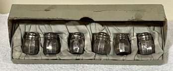 Awesome Set Of Of 6 Individual Sterling Salt And Pepper Shakers ~ Great Hostess Gift! ~