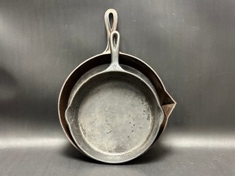 Vintage Cast-Iron Skillets Including Wagner Ware