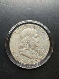 1963-D Silver Benjamin Franklin Half Dollar