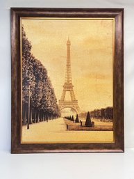 Framed Eiffel Tower - Signed 'Cristin Atria' Decorative Wall Art