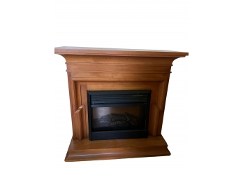 Free Standing Mantle With Electric Fireplace Insert