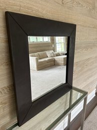 Leather Wrapped Mirror