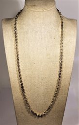 Fine And Fancy Italian Sterling Silver 24' Long Chain Necklace